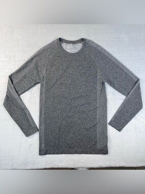 FIGS Threads for Threads Seamless Long Sleeve Gray Active Top Size S Athleisure